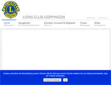 Tablet Screenshot of lions-goeppingen.de